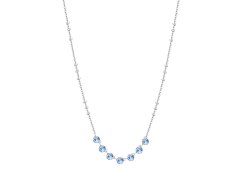 Brosway Půvabný náhrdelník s modrými krystaly Symphonia BYM134
