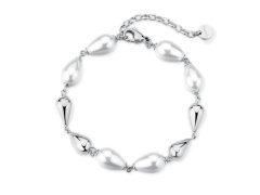 Brosway Půvabný ocelový náramek se syntetickými perlami Perfect BPC72