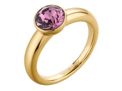 Brosway Půvabný pozlacený prsten s krystalem Affinity BFF173 52 mm
