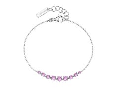 Brosway Půvabný stříbrný náramek s růžovými zirkony Fancy Vibrant Pink FVP118