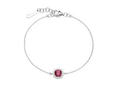 Brosway Slušivý stříbrný náramek s kubickými zirkony Fancy Passion Ruby FFB130