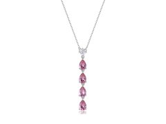 Brosway Stříbrný náhrdelník s kubickými zirkony Tender Pink Fancy FTP04
