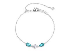 Brosway Stříbrný náramek s&nbsp;kubickými zirkony Aqua Green Fancy FAG05