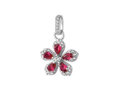 Brosway Stříbrný přívěsek Květina Fancy Passion Ruby FPR152