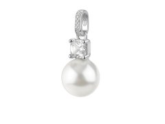 Brosway Stříbrný přívěsek se zirkonem a perlou Fancy Infinite White FIW132