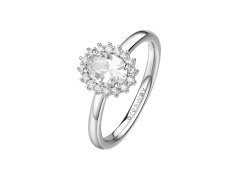 Brosway Elegantní stříbrný prsten Fancy Infinite White FIW79 50 mm