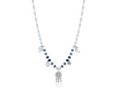 Brosway Trendy ocelový náhrdelník s korálky a přívěsky Chakra BHKN082
