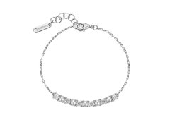 Brosway Stříbrný náramek se zirkony a&nbsp;umělými perlami Infinite White Fancy FIW172
