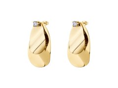 Brosway Výrazné visací náušnice z&nbsp;pozlacené oceli Bloom BOM24