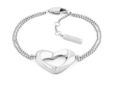 Calvin Klein Dvojitý ocelový náramek Srdce Enchanting 35000758