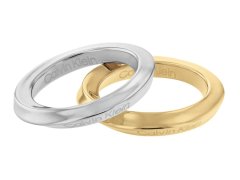 Calvin Klein Stylová souprava ocelových prstenů Sculptural 35000330 56 mm