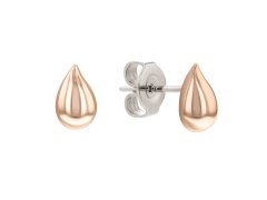 Calvin Klein Jemné bronzové náušnice pecky Sculptured Drops 35000072
