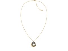 Calvin Klein Luxusní pozlacený náhrdelník z oceli s krystaly 35000158