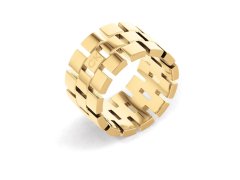 Calvin Klein Luxusní pozlacený prsten Geometric 35000325 52 mm