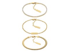 Calvin Klein Moderní pozlacená souprava náramků CK Trio 35000797