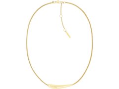 Calvin Klein Nězný dámský pozlacený náhrdelník z oceli Elongated Drops 35000339