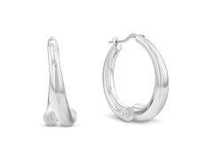 Calvin Klein Ocelové kruhové náušnice Spiral 35000768