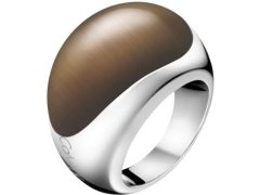 Calvin Klein Ocelový prsten s kamenem Ellipse KJ3QCR0201 52 mm
