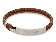 Calvin Klein Stylový kožený náramek pro muže Iconic 35000405
