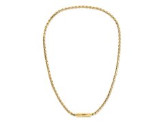 Calvin Klein Pozlacený řetízek z&nbsp;oceli Contoured Barrel 35100093