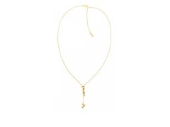 Calvin Klein Půvabný pozlacený náhrdelník s krystaly 35000232