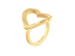 Calvin Klein Romantický pozlacený prsten Heart 35000438 54 mm
