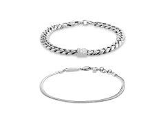 Calvin Klein Set náramků pro muže CK Status 35100091 (2x náramek)