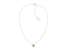 Calvin Klein Slušivý bronzový náhrdelník s krystaly Minimal 35000145