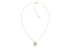 Calvin Klein Slušivý bronzový náhrdelník s krystaly Fascinate 35000225