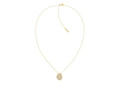 Calvin Klein Slušivý pozlacený náhrdelník s krystaly Fascinate 35000224