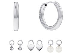 Calvin Klein Slušivý set ocelových šperků 35700001 (náušnice, přívěsky)
