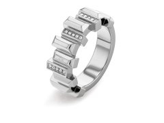 Calvin Klein Stylový ocelový prsten s krystaly Luster 35000322 56 mm