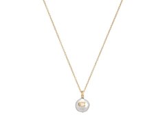 Coach Elegantní pozlacený náhrdelník s&nbsp;perlou 37440611GLD107