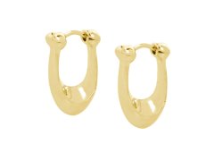 Coach Pozlacené oválné náušnice z&nbsp;mosazi 37351447GLD710