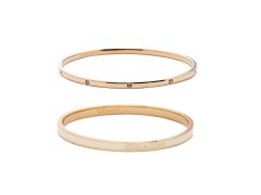 Coach Sada pozlacených pevných náramků 37463839GLD100