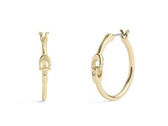 Coach Kruhové náušnice z&nbsp;pozlacené mosazi 37408160GLD710