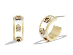 Coach Stylové půlkruhové náušnice pro ženy 37448375GLD100