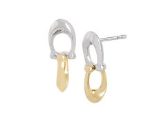 Coach Visací bicolor náušnice z&nbsp;mosazi 37351443TWO974