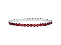 CRYSTalp Elastický tenisový náramek s červenými krystaly Aura 22270.SCA.E