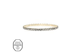 CRYSTalp Elastický tenisový náramek s&nbsp;čirými Swarovski krystaly Aura 22270.CRY.EG