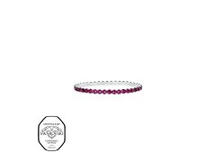 CRYSTalp Elastický tenisový náramek s&nbsp;fuchsiovými Swarovski krystaly Aura 22270.DRO.E