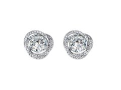 CRYSTalp Elegantní náušnice s krystaly Ray 42334.R