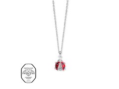 CRYSTalp Dívčí náhrdelník Beruška s&nbsp;krystaly Swarovski 3543K.RED.R