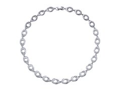 CRYSTalp Luxusní náhrdelník s krystaly Orbita 12210.R