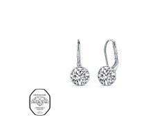 CRYSTalp Ocelové náušnice s krystaly Swarovski Diana 4119.CRY.E