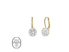 CRYSTalp Pozlacené visací náušnice s&nbsp;krystaly Swarovski Diana 4119.CRY.EG