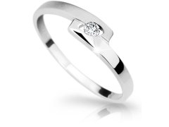 Cutie Diamonds Elegantní prsten z bílého zlata s briliantem DZ6725-1284-00-X-2 58 mm
