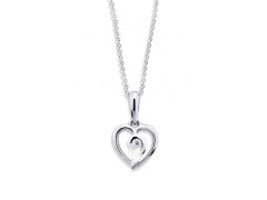 Cutie Diamonds Přívěsek z bílého zlata s diamantem Srdíčko DZ6298-1609-40-00-X-2