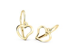 Cutie Jewellery Srdíčkové náušničky ze žlutého zlata C2760-10-X-1