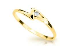 Cutie Jewellery Krásný prsten ze žlutého zlata Z6738-1138-10-X-1 54 mm